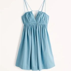 Blue short baby doll dress from Abercrombie